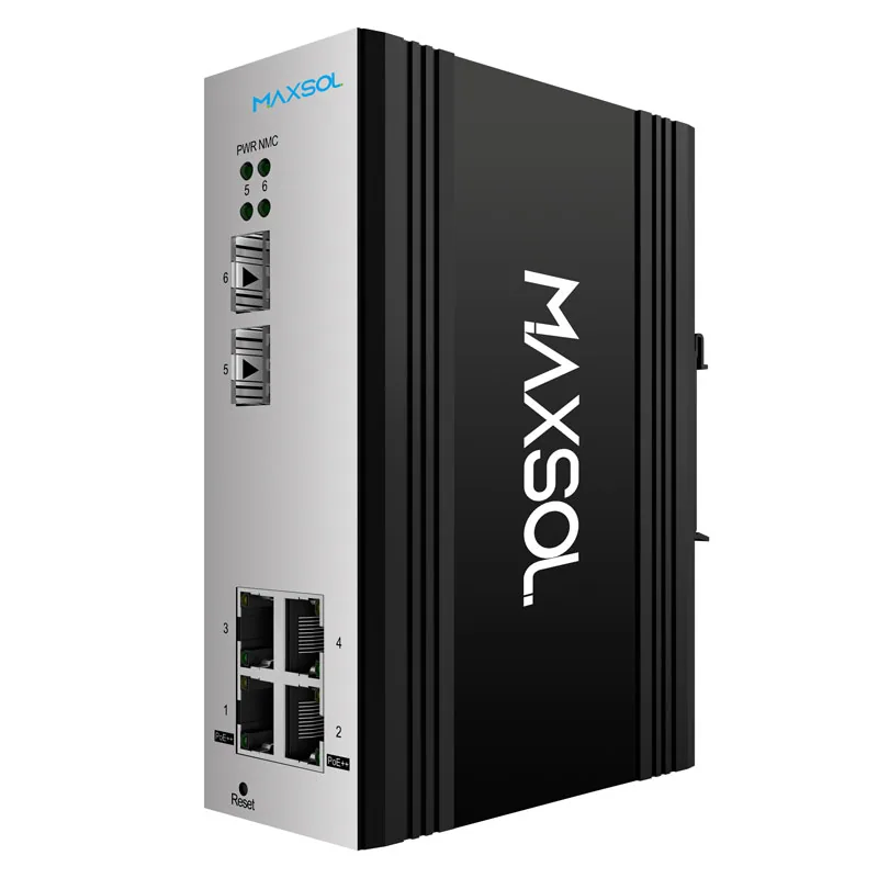 Switch industrial Gigabit PoE++ administrable de 4 puertos
