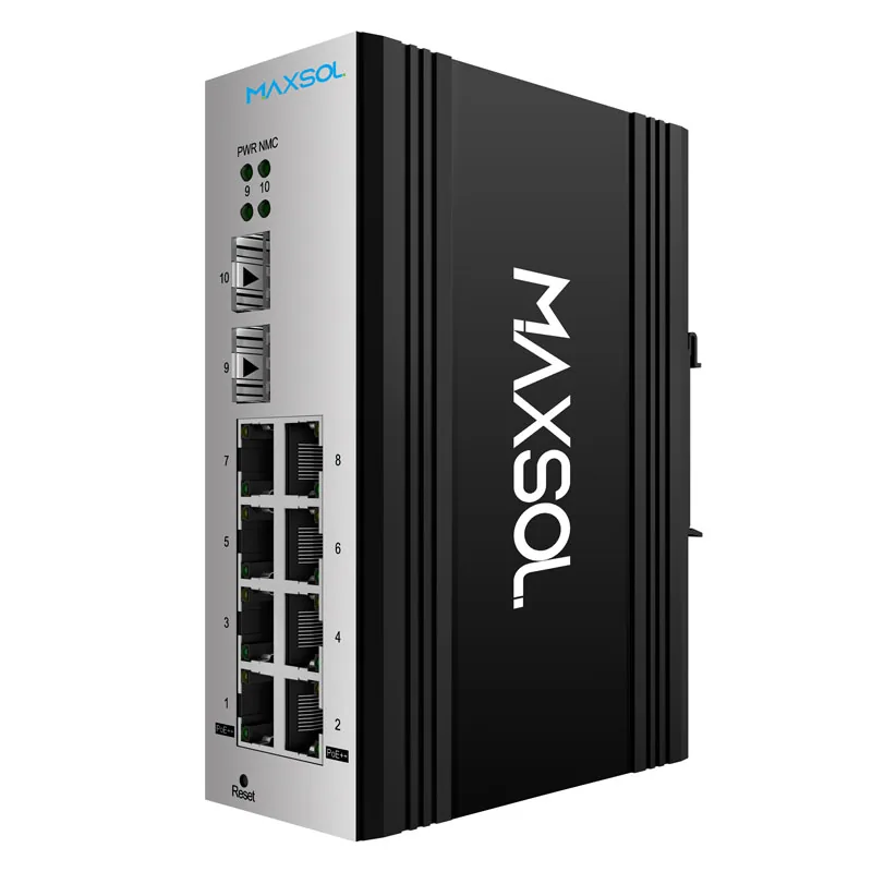Switch industrial Gigabit PoE++ administrable de 8 puertos
