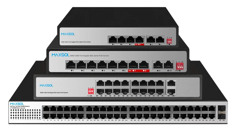 Switch PoE comercial de 1000Mbps